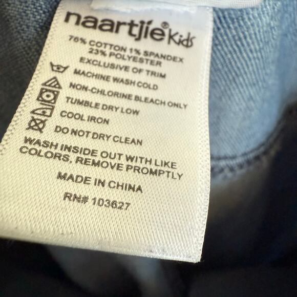 naartjie Girls Jeans Sz 5 Elastic Waist Lightweight Light Wash Blue Denim - Picture 5 of 6